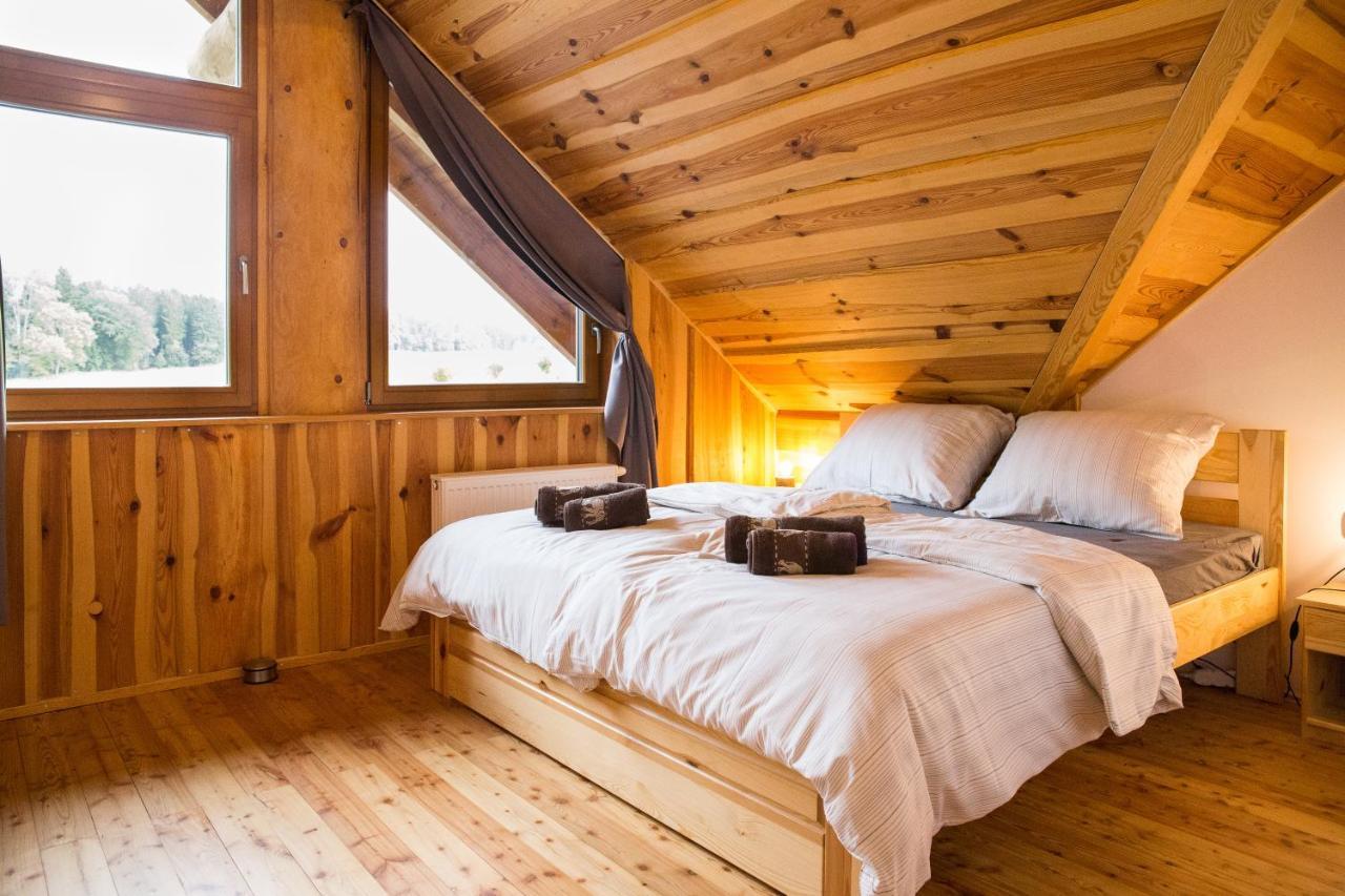 Villa Luxusni Srub Az 24 Luzek - Sruby-Lipno Frymburk nad Vltavou Exterior foto
